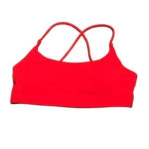 Women’s Red Strappy Back Bikini Swim Top, Size S, NWOT